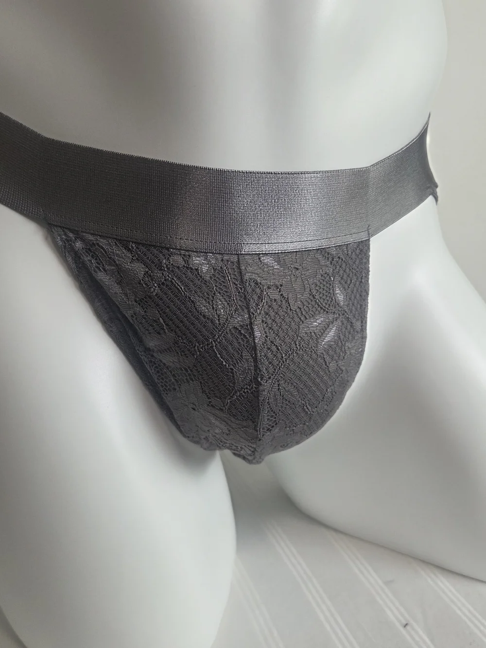 Cosabella Men's Odisha Gry Sheer Lace Sports Brief